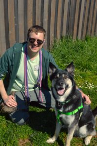 Volunteer with Adoptable Pup Amelia