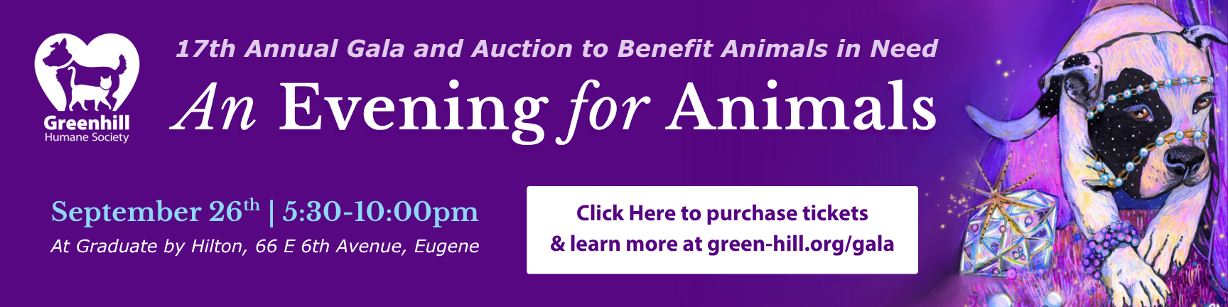 Purchase tickets for An Evening for Animals