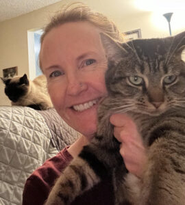 Mary Reilly with her pet cats